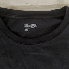 ブラウニー製　長袖Ｔシャツ　メンズ：Ｌ　ブラック色の画像