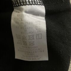 ブラウニー製　長袖Ｔシャツ　メンズ：Ｌ　ブラック色の画像