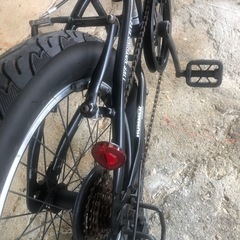 折り畳み自転車　20インチ　太いタイヤ　現状の画像