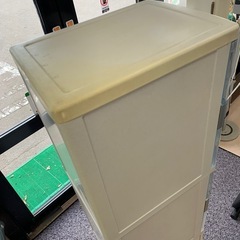 美原店　収納　スリムストッカー　扉　引出し付きの画像