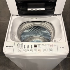 (運搬費込)HISENSE 2019年製　4.5キロの画像