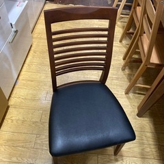 ⭐️オシャレデザイン⭐️NITORI 4点ダイニングセット ロレイン5H 天然木 タモ無垢材 引き出し付き　 No.2608 KEの画像
