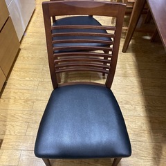 ⭐️オシャレデザイン⭐️NITORI 4点ダイニングセット ロレイン5H 天然木 タモ無垢材 引き出し付き　 No.2608 KEの画像