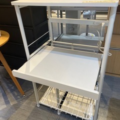 【キッチン棚】【レンジ台】【ニトリ】クリーニング済み【管理番号31022】野の画像