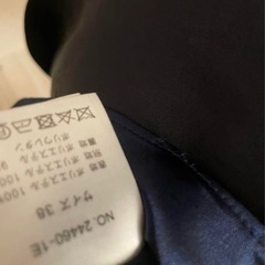 結婚式　ドレス　ネイビー　38サイズの画像