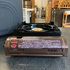 サ2510-298 Iwatani ケース付き カセットフー カセットこんろ 風まるII ウインドブレイクこんろ CB-KZ-2 ブラウン 動作未確認 キズ汚れ有りの画像
