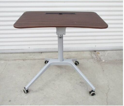 モバイルスタンディング ハイトデスク　高さ調節可能　キャスター付き　昇降式デスク　PCテーブル　パソコン　ライティングデスク 138ZS