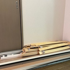 ベッドフレーム IKEA/TRYSIL ホワイト×ライトブラウン の画像
