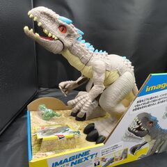 フィッシャープライス(fisher price) イマジネクスト ジュラシック・ワールド インドミナス・レックス 【高さ35㎝】 GMR16 グレーの画像