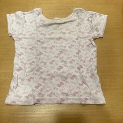 女児100サイズ・インナー(半袖・ピンク×1/ブルー×1)の画像
