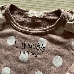 (受け渡し予定)女の子用お洋服2枚(ボーダー含む)(120)の画像
