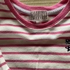 (受け渡し予定)女の子用お洋服2枚(ボーダー含む)(120)の画像