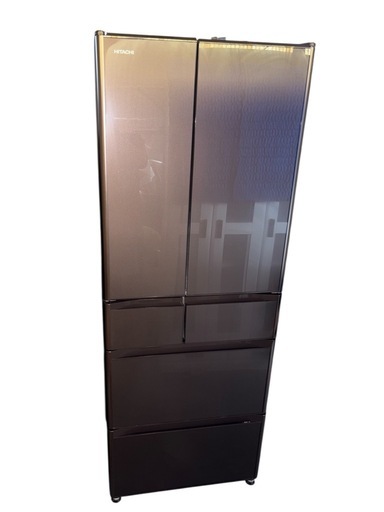 【早い者勝ち‼️】HITACHI 冷蔵庫 大 R-XG48J(XH) 6ドア 475L グレイッシュブラウン ファン式 観音開き ファミリー