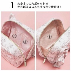 【新品】sweet 9月号 付録　SNIDEL HOME 大容量フリルポーチの画像