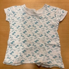 女児100サイズ・インナー(半袖・ピンク×1/ブルー×1)の画像