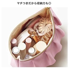 【新品】スウィート sweet 付録 ピンクフリルポーチ SNIDELスナイデルとコスメ2点セットの画像
