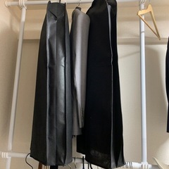 天井突っ張り式 ハンガーラック 2段 の画像