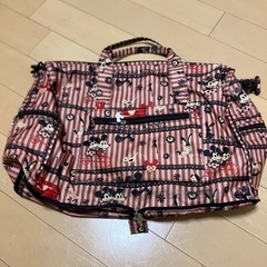 ハピタス　折り畳みボストンバッグ ミッキー＆ミニーの画像