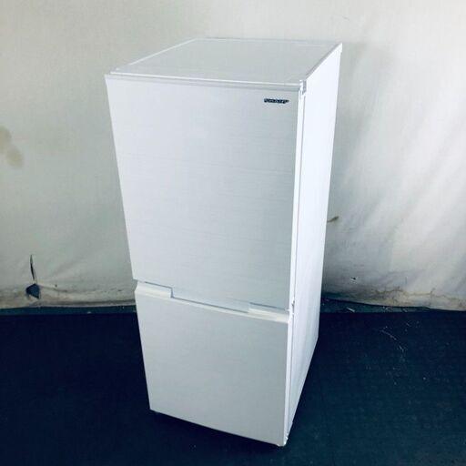 ID:rf00216 シャープ SHARP 冷蔵庫 一人暮らし 中古 2021年製 2ドア 152L ホワイト ファン式 両方開き SJ-D15G-W  【リユース品：状態A】【送料無料】【設置費用無料】