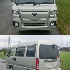 サンバー　バン　ディアス　最終型　走行4.6万キロ　5速マニュアル　TV1　エアコン　パワステ　パワーウインドウ　キーレス　エアバック　ABS　フォグランプ　走行距離少ない　　の画像