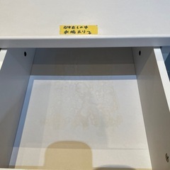 配達可【キッチンカウンター】【レンジ台】【白】※ダメージ有★クリーニング済み【管理番号31022】野の画像