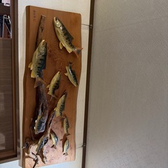 鮎の美術品の画像