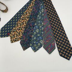 ネクタイ　6本セット　※個別販売不可　ダンヒル×2　ニナリッチ×2　ランバン×1　ジャンルイシェレル×1の画像