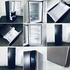 ID:rf00156 【自社配送エリア内限定】日立 HITACHI 冷蔵庫 ファミリー 中古 2019年製 3ドア 315L ダークブラウン ファン式 右開き R-K38JV(TD)  【リユース品：状態B】【送料無料】【設置費用無料】の画像