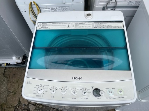 【リサイクルサービス八光】2017年製　ハイアール　JW-C55A-W 全自動洗濯機 ホワイト 洗濯5.5kg