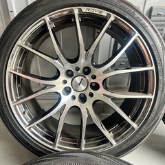 【美品】RAYS HOMURA レイズ ホムラ 20インチ 8.5J+45 P.C.D 114.3 5穴 4本の画像