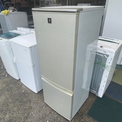 【リサイクルサービス八光】2012年製　シャープ  プラズマクラスター搭載冷蔵庫 (167L・つけかえどっちもドア) 2ドア ゴールド系 SJ-PD17X-Nの画像