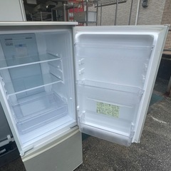 【リサイクルサービス八光】2012年製　シャープ  プラズマクラスター搭載冷蔵庫 (167L・つけかえどっちもドア) 2ドア ゴールド系 SJ-PD17X-Nの画像