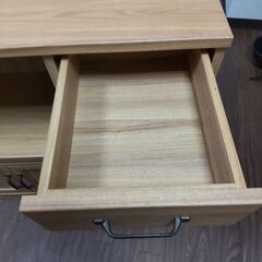 食器棚 レンジ台 キッチンキャビネット レンジボード ロータイプ コンセント2口付 スライド棚 幅88cm 奥行き40cm 高さ82cmの画像