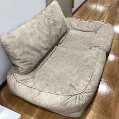 ソファベッド（ベージュ）【町田市再生家具】252098の画像
