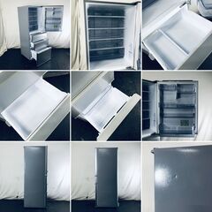 ID:rd24615 【自社配送エリア内限定】アクア AQUA 冷蔵庫 ファミリー 中古 2020年製 4ドア 355L ブライトシルバー ファン式 右開き AQR-36K(S)  【リユース品：状態B】【送料無料】【設置費用無料】の画像