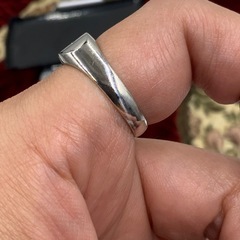 Pt900 印台ダイヤリング　9.2g 約19.5号　 0.17ctの画像
