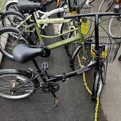 J3102【リユースのサカイ柏店】　ON15　２０インチ軽快　折りたたみ自転車　ブラック　★店頭にて試乗可★ 簡易クリーニング済　　 中古自転車 　流山市  松戸市 我孫子市 鎌ヶ谷市 船橋市 守谷市 取手市　の画像