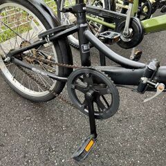 J3102【リユースのサカイ柏店】　ON15　２０インチ軽快　折りたたみ自転車　ブラック　★店頭にて試乗可★ 簡易クリーニング済　　 中古自転車 　流山市  松戸市 我孫子市 鎌ヶ谷市 船橋市 守谷市 取手市　の画像