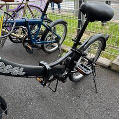 J3102【リユースのサカイ柏店】　ON15　２０インチ軽快　折りたたみ自転車　ブラック　★店頭にて試乗可★ 簡易クリーニング済　　 中古自転車 　流山市  松戸市 我孫子市 鎌ヶ谷市 船橋市 守谷市 取手市　の画像