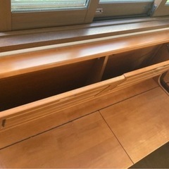 木製ベンチ3点セットの画像