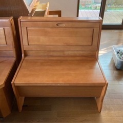 木製ベンチ3点セットの画像