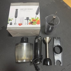 【生活家電4点セット】電気ケトル1.2L＋ハンドブレンダー＋ガスコンロ（カセットガス付）＋セラミックヒーター（ジャンク）まとめ売り✨の画像
