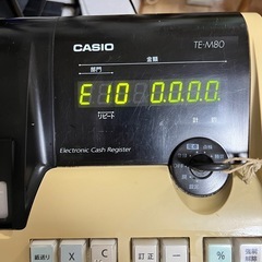 CASIO TE-M80 電子レジスターの画像