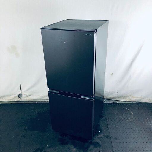 ID:rc12860 シャープ SHARP 冷蔵庫 一人暮らし 中古 2023年製 2ドア 152L グレー ファン式 両方開き SJ-D15J-H  【リユース品：状態B】【送料無料】【設置費用無料】
