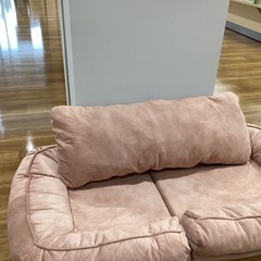 ソファベッド（ピンク）【町田市再生家具】252101の画像