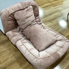 ソファベッド（ピンク）【町田市再生家具】252101の画像