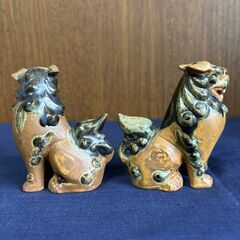 沖縄の守り神　シーサーの置物の画像
