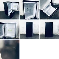 ID:rc12846 シャープ SHARP 冷蔵庫 一人暮らし 中古 2021年製 2ドア 152L ブラック ファン式 両方開き SJ-GD15G-B  【リユース品：状態B】【送料無料】【設置費用無料】の画像