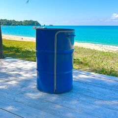 ドラム缶　テーブル・チェアセット販売（受注生産）の画像