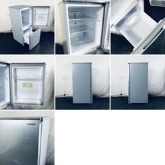 ID:rc12843 シャープ SHARP 冷蔵庫 一人暮らし 中古 2021年製 2ドア 152L シルバー ファン式 両方開き SJ-D15G-S  【リユース品：状態B】【送料無料】【設置費用無料】の画像